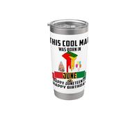 This Cool Man Was Nato In June Juneteenth Papa Papa Pop Uncle Bicchiere termico in acciaio inox doppia parete