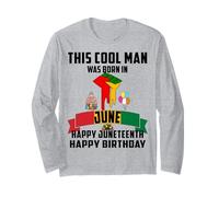 This Cool Man Was Nato in June Juneteenth Papa Papa Pop Uncle Maglia a Manica
