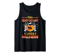 This Crazy Cat Lady Bombay Cat Loves Halloween Costume Canotta
