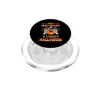This Crazy Dog Lady American Foxhound Loves Halloween PopSockets PopGrip per MagSafe