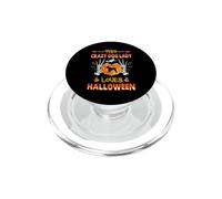 This Crazy Dog Lady Black Russian Terrier Loves Halloween PopSockets PopGrip per MagSafe