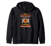 This Crazy Dog Lady Gordon Setter Loves Halloween Costume Felpa con Cappuccio