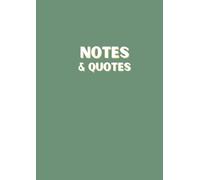 This Doesn't Make Me An Expert Notes & Quotes Notebook, 8.5 x 11, 100 lined pages, Green