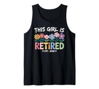 This Girl Is Retired EST 2026 Women Retirement Floral Design Canotta