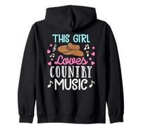 This Girl Loves Country Music Cappello da cowboy Graphic Felpa con Cappuccio