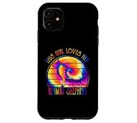 This Girl Loves Her German Shepherd Dog Tie Dye Puppy Custodia per iPhone 11