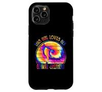 This Girl Loves Her German Shepherd Dog Tie Dye Puppy Custodia per iPhone 11 Pro