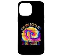 This Girl Loves Her German Shepherd Dog Tie Dye Puppy Custodia per iPhone 13 Pro Max