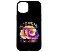 This Girl Loves Her German Shepherd Dog Tie Dye Puppy Custodia per iPhone 15 Plus