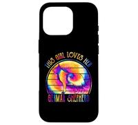 This Girl Loves Her German Shepherd Dog Tie Dye Puppy Custodia per iPhone 16 Pro
