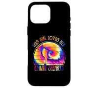 This Girl Loves Her German Shepherd Dog Tie Dye Puppy Custodia per iPhone 16 Pro Max