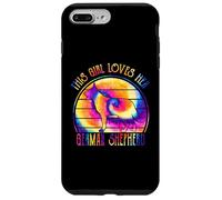 This Girl Loves Her German Shepherd Dog Tie Dye Puppy Custodia per iPhone 7 Plus/8 Plus