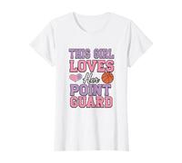 This Girl Loves Her Point Guard - Basketball Fan Design for Maglietta