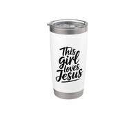 This Girl Loves Jesus Bicchiere termico in acciaio inox doppia parete