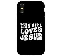 This Girl Loves Jesus Custodia per iPhone X/XS