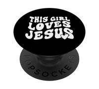 This Girl Loves Jesus PopSockets PopGrip Adesivo