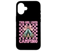 This Girl Loves - Tenda da campeggio con fiocco, colore: rosa Custodia per iPhone 16