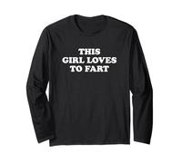 This Girl Loves To Fart Maglia a Manica