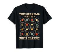 This Grandma Is Not Old Shes Classic Retro Music Vinile Maglietta