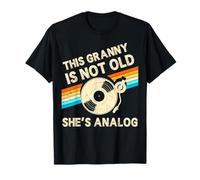 This Granny Is Not Old Shes Analogico Festa della Mamma Retro Vinile Maglietta