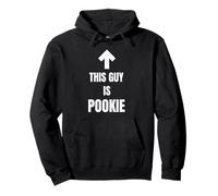 This Guy is Pookie Divertente Sarcastico Distressed Graphic Felpa con Cappuccio