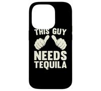 This Guy Needs Tequila | Divertente Bere Umorismo Divertimento Vintage Custodia per iPhone 14 Pro