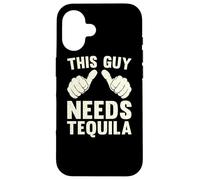 This Guy Needs Tequila | Divertente Bere Umorismo Divertimento Vintage Custodia per iPhone 16