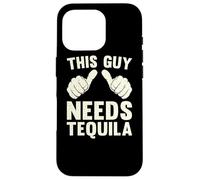This Guy Needs Tequila | Divertente Bere Umorismo Divertimento Vintage Custodia per iPhone 16 Pro