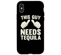This Guy Needs Tequila | Divertente Bere Umorismo Divertimento Vintage Custodia per iPhone X/XS