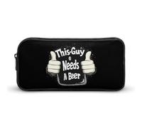 This-Guys Needs A Beer Pencil Case Grande Capacità Portapenne Borsa Cancelleria Organizer Makeup Bag