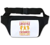 This is A Lifestyle There is No Finish Line Training Graphic Marsupio Marsupio Bianco, bianco, Taglia unica
