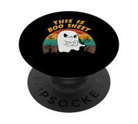 This is boo foglio divertente Halloween fantasma retrò uomini donne bambini PopSockets PopGrip Adesivo