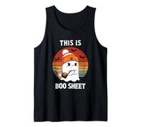 This is Boo Sheet Funny Ghost Boo Retro Halloween Spooky Canotta