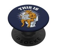This Is Bull Crap Bullsht Toilet Phone Meme PopSockets PopGrip Adesivo