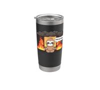 This is Fine Meme Divertente Carino Kawaii Bradipo Room On Fire Bicchiere termico in acciaio inox doppia parete