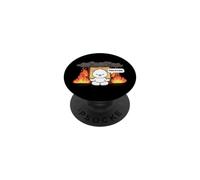 This is Fine Meme Divertente Carino Kawaii Orso Room On Fire PopSockets PopGrip Adesivo