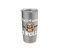 This Is How I Roll Bradipo Cicciottello Citazione Bicchiere termico in acciaio inox doppia parete