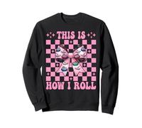 This Is How I Roll Curling Stone Player Girl Mom Coquette Felpa