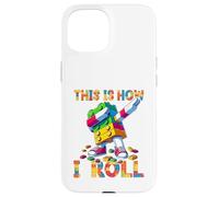 This Is How I Roll Funny Blocks Brick Master Builder Dabbing Custodia per iPhone 15