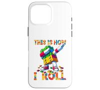 This Is How I Roll Funny Blocks Brick Master Builder Dabbing Custodia per iPhone 16 Pro Max