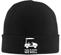 This Is How I Roll Funny Golf Cart Uomo Donna Skull cap Caldo Watch cap Morbido Berretto Invernale per Arrampicata Moto Calcio