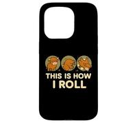 This Is How I Roll Funny Highland Cow, Retro Western Custodia per iPhone 15 Pro