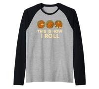 This Is How I Roll Funny Highland Cow, Retro Western Maglia con Maniche Raglan
