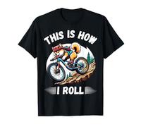 This Is How I Roll Funny Mountain Bike Shiba Inu Dog Maglietta