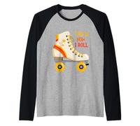 This is How I Roll Roller Skating Skater Retro Vintage Maglia con Maniche Raglan