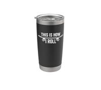 This Is How I Roll Skateboard Skateboarder Skater Divertente Bicchiere termico in acciaio inox doppia parete