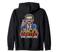 This Is How The World's Greatest Dad Looks Like Felpa con Cappuccio