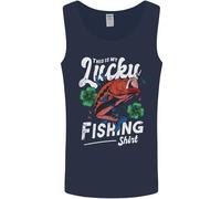 This Is il Mio Portafortuna Pesca Divertente Pescatore Uomo Canotta Maglia