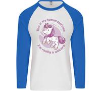 This Is il Mio Unicorn Costume Outfit Uomo L/S Baseball T-Shirt