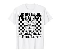 This Is Just My Volleyball Mom Voice Mamma Festa della mamma Maglietta